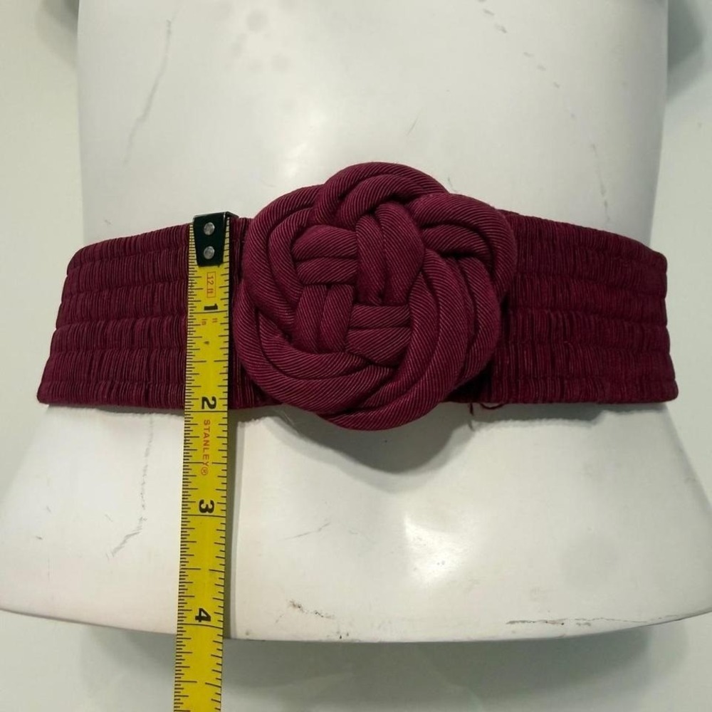 Vintage‎ Burgundy Stretch Knot Belt ❤️